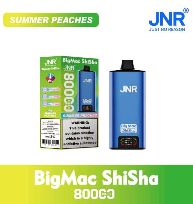 JNR BIG MAC Shisha 80K 80000 Puffs Einweg Kit- 💥 Nehme 5 Zahle NUR 4! + Ab einem Einkauf von 100€ 2 Mystery Gratis💥