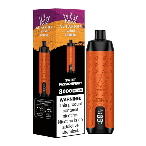 AL Fakher Crown Bar Pro 8000 Puffs Wiederaufladbares Einweg Kit - 💥 Nehme 5 Zahle NUR 4! + Ab einem Einkauf von 100€ 2 Mystery Gratis💥