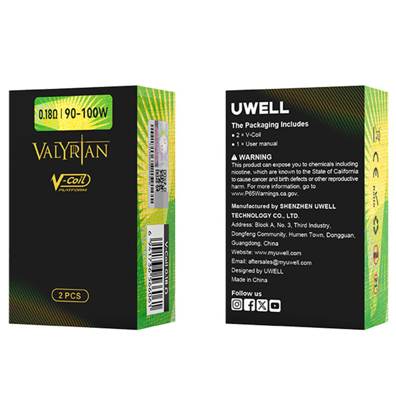Uwell V-Coil Platform für Valyrian 2 Verdampfer / Valyrian 2 Pro Verdampfer / Valyrian 3 Verdampfer / Valyrian 4 Verdampfer (2 Stück/Packung)