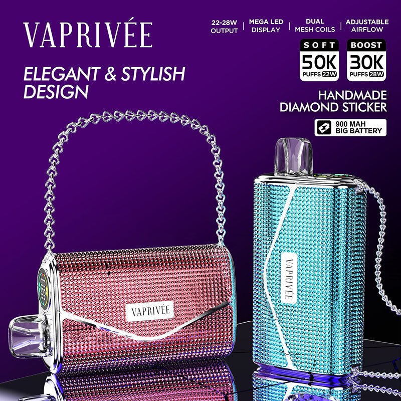 VAPRIVÉE 50000 50K Puffs Dual Mode Einweg Kit 20ml