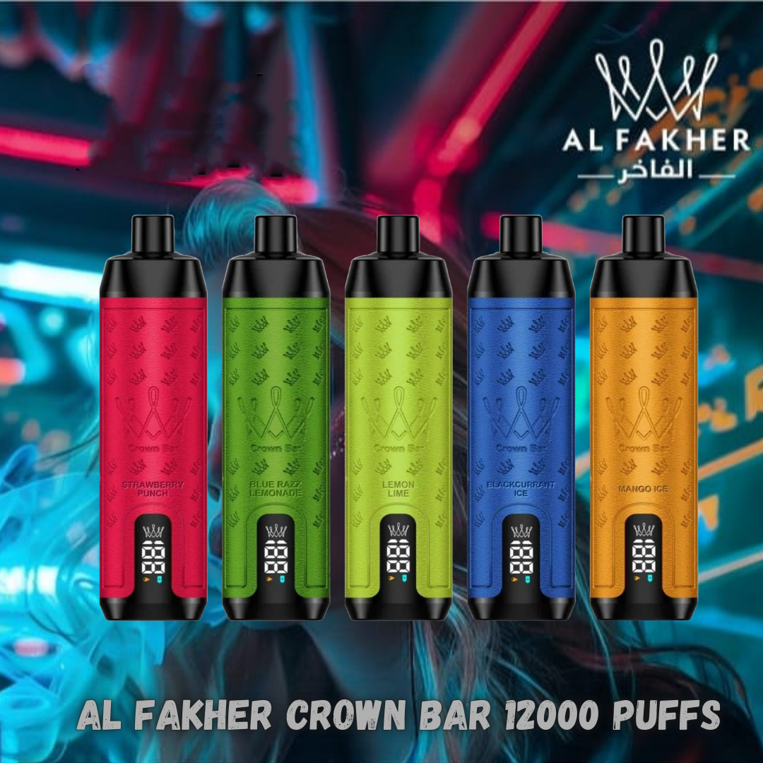 AL Fakher Crown Bar 12000 Puffs Shisha Hookah Einweg Vape - 💥 Ab einem Einkauf von 100€ 2 Mystery Gratis💥