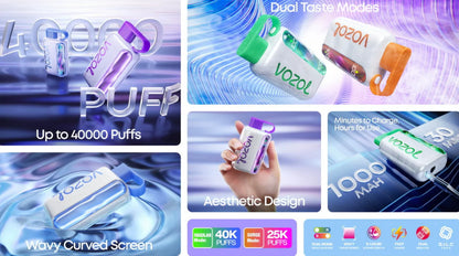 Vozol Star 40000 40K Puffs Wiederaufladbares Einweg Kit 20ml (50mg) - 💥 Nehme 5 Zahle NUR 4! + Ab einem Einkauf von 100€ 2 Mystery Gratis💥