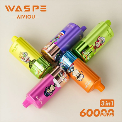 Waspe Aiviou 3in1 60000 Puffs Einweg Kit - 💥 Nehme 5 Zahle NUR 4! + Ab einem Einkauf von 100€ 2 Mystery Gratis💥