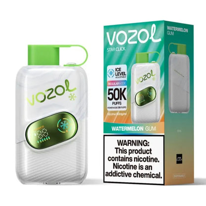 Vozol Star Click 50K Puffs Wiederaufladbares Einweg Kit (50000 Puffs) - 💥 Nehme 5 Zahle NUR 4! + Ab einem Einkauf von 100€ 2 Mystery Gratis💥
