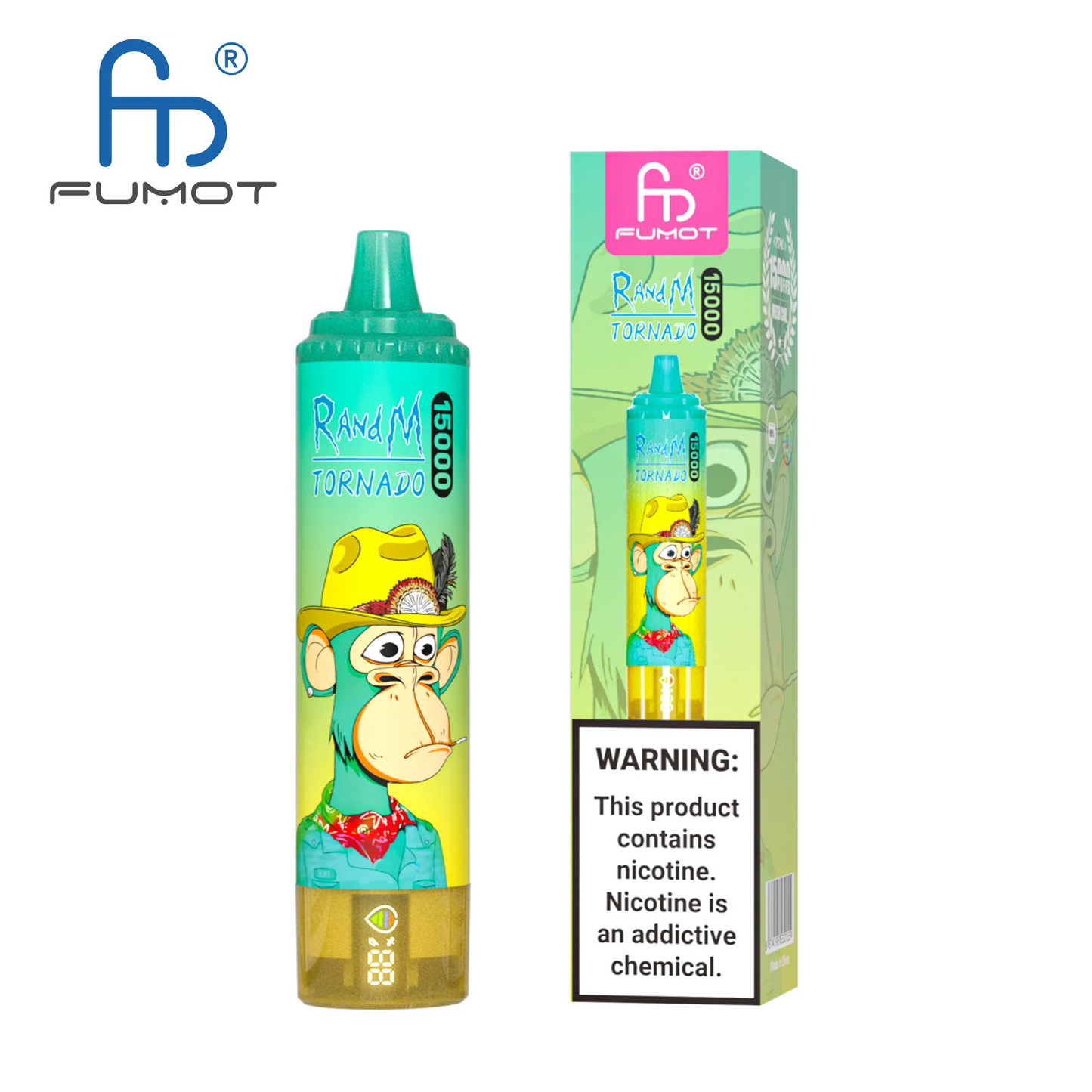 [Clearance Sale] Fumot Randm Tornado 15000 Puffs Wiederaufladbares Einweg Kit - 💥 Nehme 5 Zahle NUR 4! + Ab einem Einkauf von 100€ 2 Mystery Gratis💥