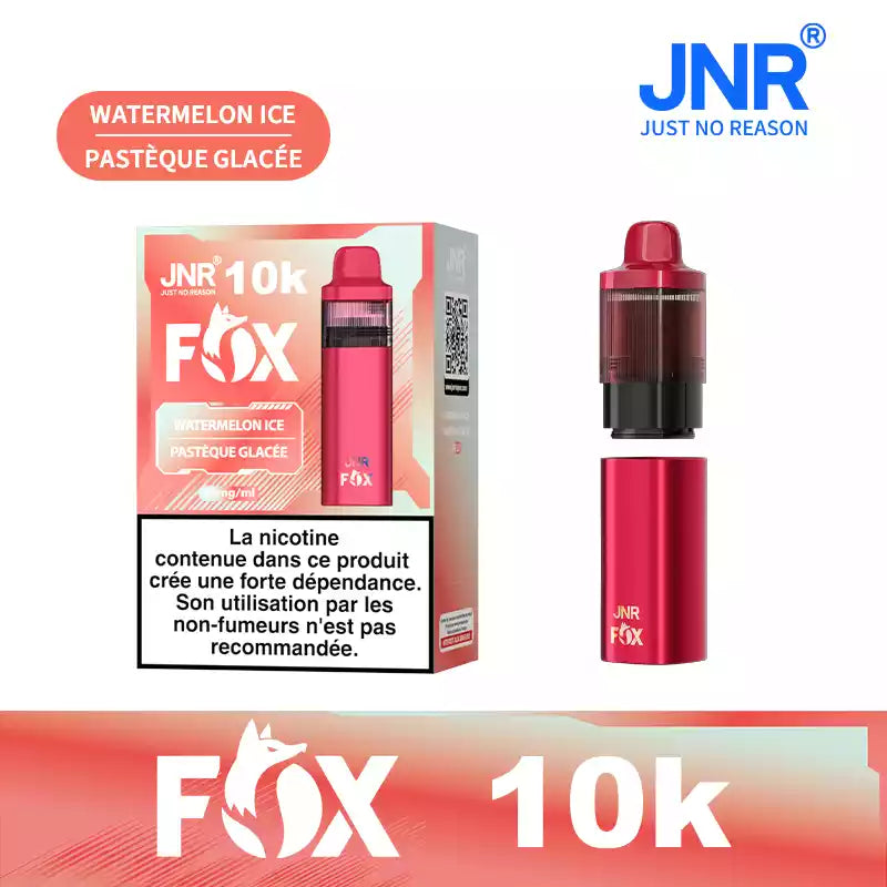 JNR Fox 10000 Puffs Vorgefülltes Einweg Kit- 💥 Nehme 5 Zahle NUR 4! + Ab einem Einkauf von 100€ 2 Mystery Gratis💥