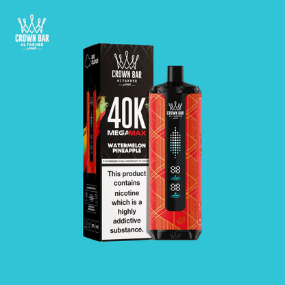 AL Fakher Crown Bar Mega Max 40K 40000 Puffs Einweg Kit - 💥 Nehme 5 Zahle NUR 4! + Ab einem Einkauf von 100€ 2 Mystery Gratis💥