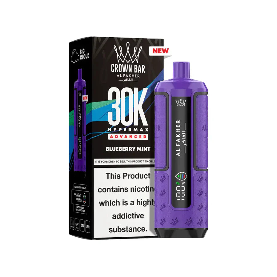 AL Fakher Crown Bar 30K Hypermax Vorgefülltes Einweg Kit - 💥 Nehme 4 Zahle NUR 3! + Ab einem Einkauf von 100€ 2 Mystery Gratis💥