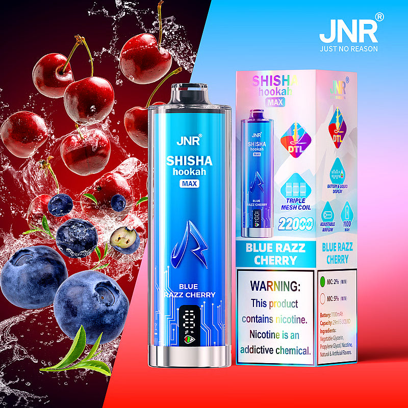 JNR Shisha Hookah Max 22000 22K Puffs DTL Einweg Kit