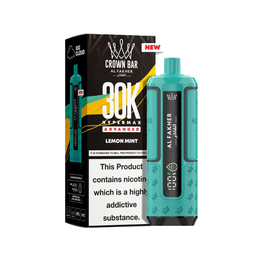 AL Fakher Crown Bar 30K Hypermax Vorgefülltes Einweg Kit - 💥 Nehme 4 Zahle NUR 3! + Ab einem Einkauf von 100€ 2 Mystery Gratis💥