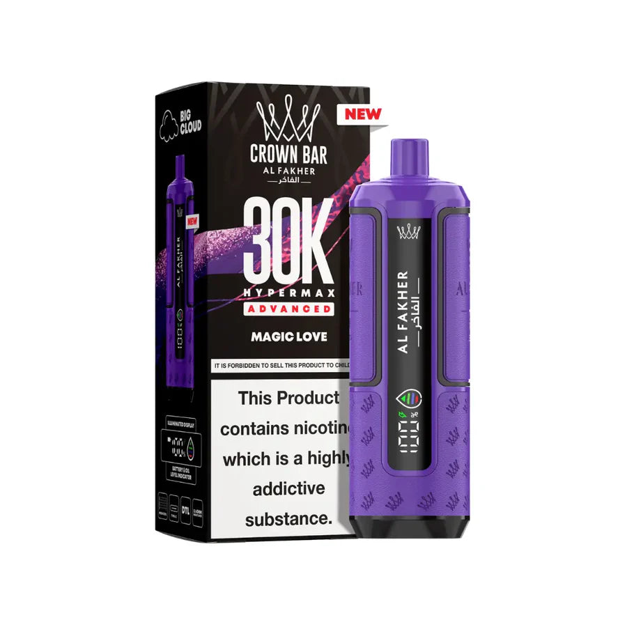 AL Fakher Crown Bar 30K Hypermax Vorgefülltes Einweg Kit - 💥 Nehme 4 Zahle NUR 3! + Ab einem Einkauf von 100€ 2 Mystery Gratis💥