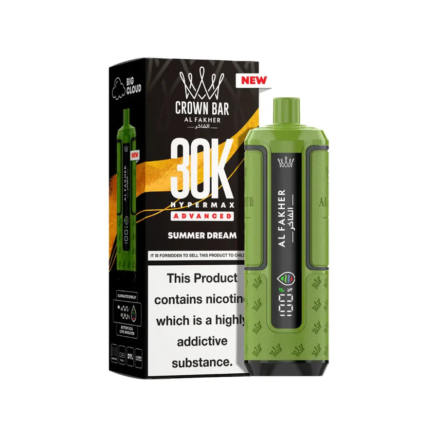 AL Fakher Crown Bar 30K Hypermax Vorgefülltes Einweg Kit - 💥 Nehme 4 Zahle NUR 3! + Ab einem Einkauf von 100€ 2 Mystery Gratis💥