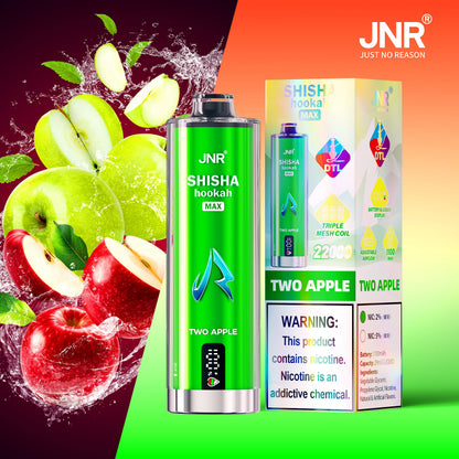 JNR Shisha Hookah Max 22000 22K Puffs DTL Einweg Kit
