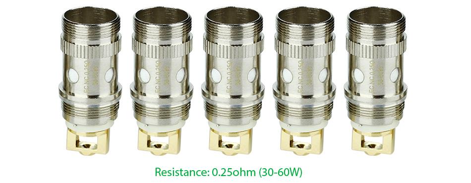 Eleaf EC NC Notch Ersatzcoil Verdampferkopf 0,25 Ohm - 5 Stück / Packung
