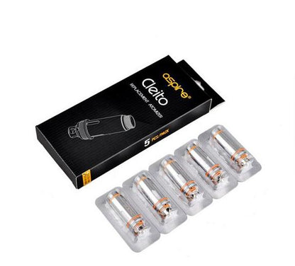 Aspire Cleito Dual Clapton Ersatz Coil - Verdampferkopf 0,2 Ohm/0,27 Ohm/0,4 Ohm - 5 Stück / Packung