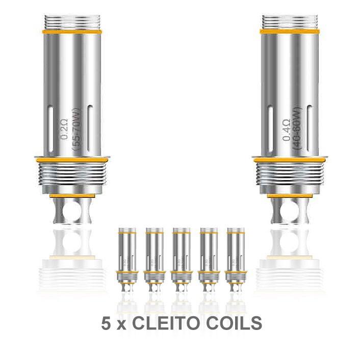 Aspire Cleito Dual Clapton Ersatz Coil - Verdampferkopf 0,2 Ohm/0,27 Ohm/0,4 Ohm - 5 Stück / Packung