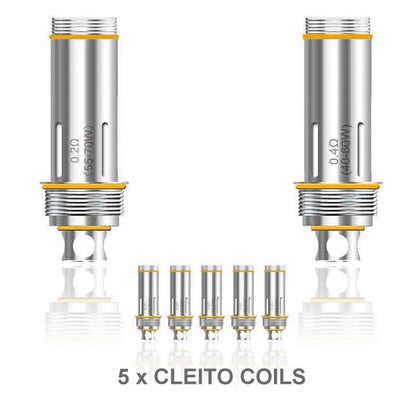 Aspire Cleito Dual Clapton Ersatz Coil - Verdampferkopf 0,2 Ohm/0,27 Ohm/0,4 Ohm - 5 Stück / Packung