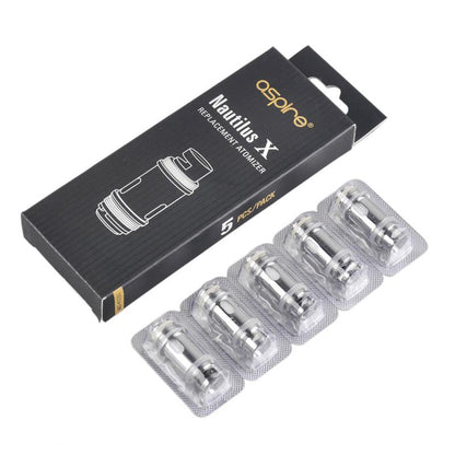 Aspire Nautilus X Ersatz Coil - Verdampferkopf 1,5 Ohm/1,8 Ohm - 5 Stück / Packung
