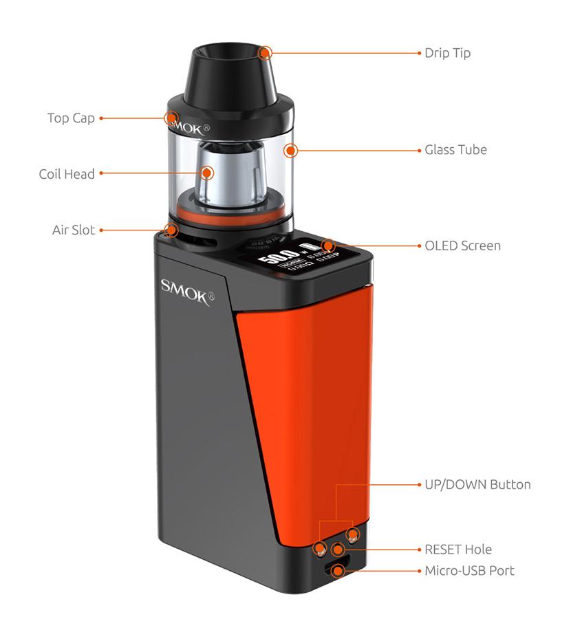 SMOK H - PRIV Mini Starter Kit Starterset mit Brit Beast Tank - 3,5ml & 1650mAh