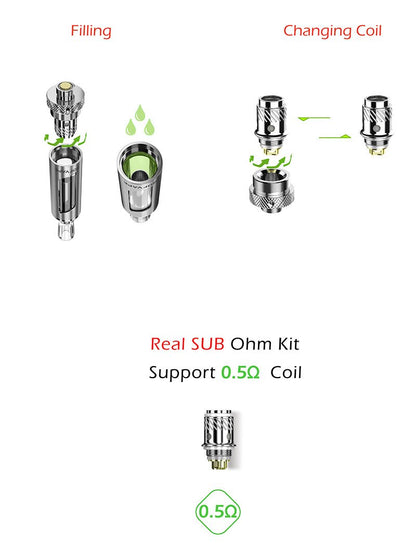 Rofvape A SUB EVOD Starter Kit Starterset - 1,6ml & 1100mAh