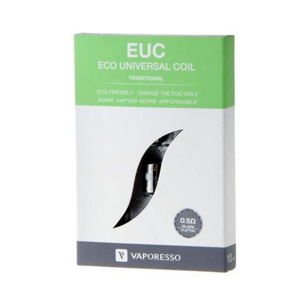 Vaporesso EUC Core Coils (0.3ohm & 0.4ohm & 0.5ohm & 0.6ohm) for Vaporesso Veco Tank & Veco Plus Tank & Tarot Nano Kit & Nebula Kit (5 Stück / Packung)