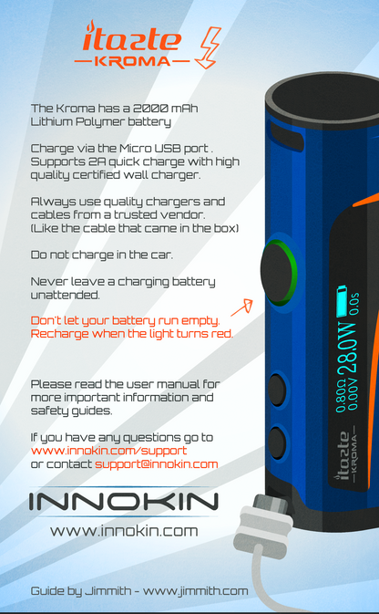 Innokin iTaste Kroma 75W Starter Kit with Slipstream Tank -2.0ml & 2000mAh