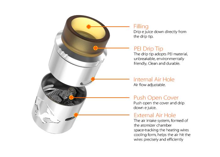OBS Cheetah II RDA Verdampfer 24mm
