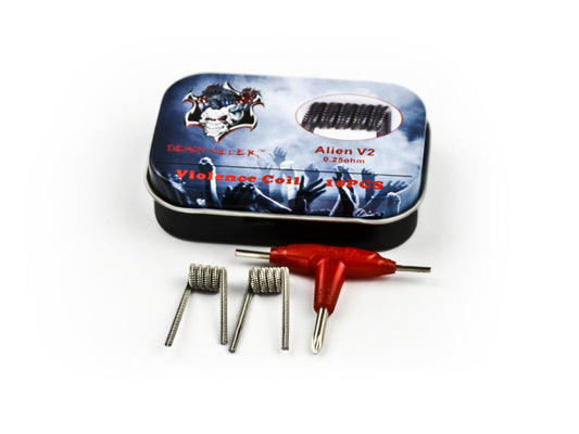 Demon Killer Alien V2 Fertigwicklung Coil Fertigcoil 0,25 Ohm - 10 Stück / Packung