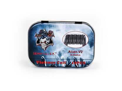Demon Killer Alien V2 Fertigwicklung Coil Fertigcoil 0,25 Ohm - 10 Stück / Packung