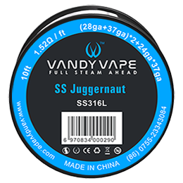 Vandy Vape Juggernaut Draht SS316L (28ga + 37ga) x 2 + 24ga x 37ga 10ft