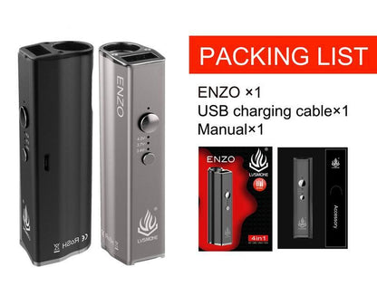 LVSmoke Enzo 4 in 1 450mAh Variable Voltage VV Box Mod für dicke Öle/Flüssigkeiten/Konzentrate/Trocken Cartridges Tank