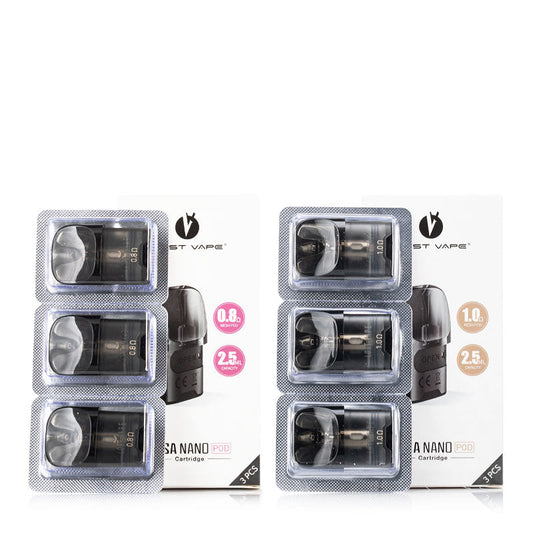 Lost Vape Ursa Nano Replacement Pod Cartridge 2.5ml für Ursa Nano Kit / Ursa Baby Pod Kit / Ursa Pro Kit / Ursa Nano Pro / Ursa S Kit / Ursa Baby Pro Kit / Ursa Pocket Kit / Ursa Nano Air kit / Ursa Nano 2 kit (3Stück/Packung)