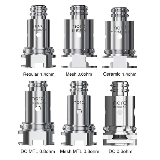 5 Stück / Packung - Smok Nord Ersatz Coils für Priv N19 Kit, Vape Pen Nord 19 kit, Vape Pen Nord 22 Kit, Nord Aio 19 Kit, Nord Aio 22 Kit, Alike Kit, Nord 2 Kit, Fetch Mini Kit, RPM40 Kit, Nord Kit, Nord 50W Kit ,Nord Pro Kit ,Stick N18 Kit