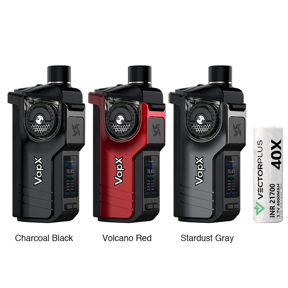 VapX Geyser 100W Pod Kit 4000mAh mit 21700 Batterie