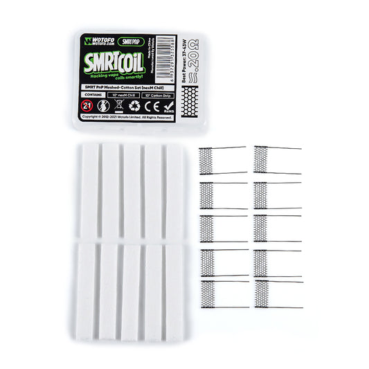 Wotofo SMRT PnP Meshed-Cotton Set Accessories Kit (10Stück/Packung)