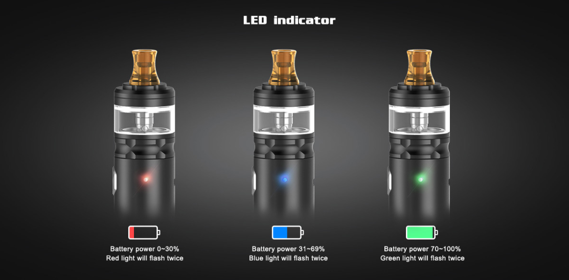 GeekVape Flint AIO Portable MTL Kit 950mAh mit Flint Verdampfer