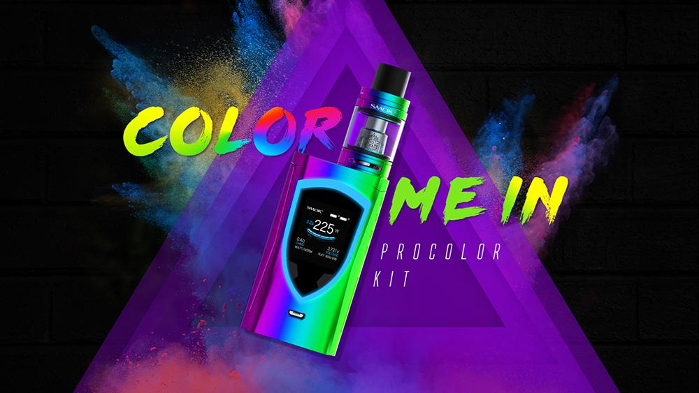 SMOK ProColor 225W TC Kit mit TFV8 Big Baby Verdampfer - 5ml