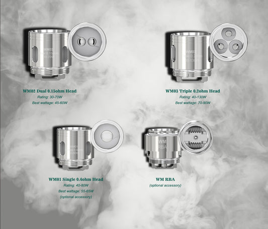 WISMEC GNOME Sub Ohm Tank Verdampferköpfe Ersatz Coils - 5 Stück / Packung
