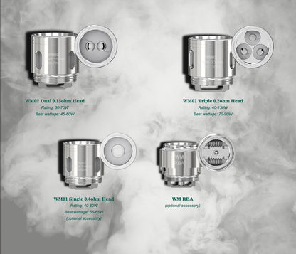 WISMEC GNOME Sub Ohm Tank Verdampferköpfe Ersatz Coils - 5 Stück / Packung