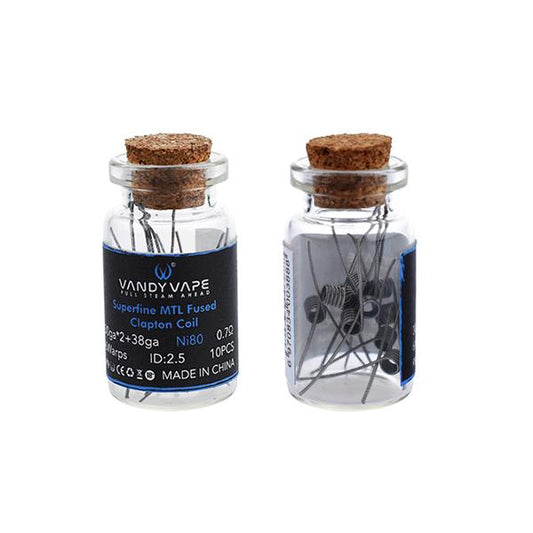 Vandy Vape Superfine MTL Fused Clapton Fertigwicklung Coil Fertigcoil - 10 Stück / Flasche