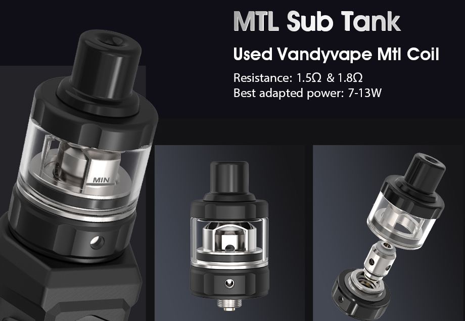 Vandy Vape AP Kit Mit AP MTL Sub Verdampfer - 900mAh & 2ml
