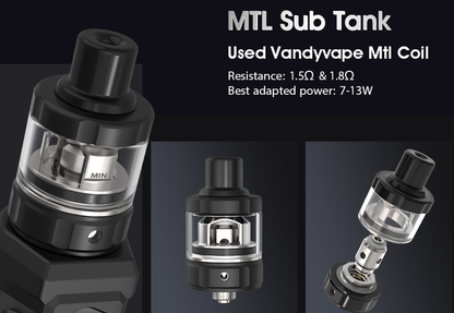 Vandy Vape AP Kit Mit AP MTL Sub Verdampfer - 900mAh & 2ml
