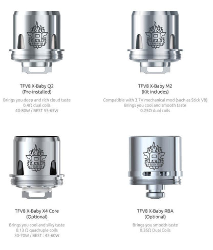 SMOK TFV8 X-Baby Ersatz Coil Verdampferkopf - 3 Stück / Packung
